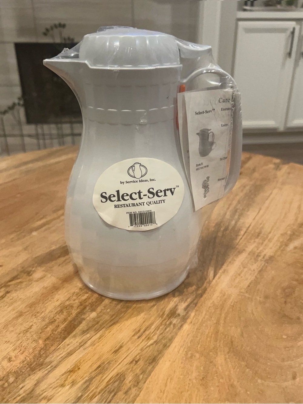 Select-Serv 44oz Beverage Server Insulated Carafe Restaurant Quality 10"H x 6"W